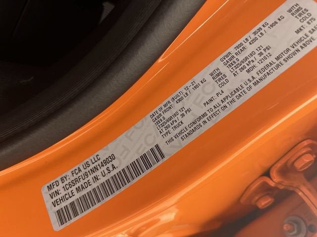 2022 RAM 1500 TRX Crew Cab 4x4 5'7" Box