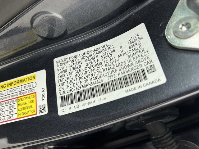 2024 Honda Civic Sedan Sport