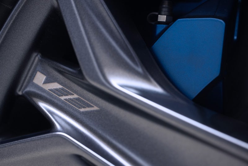 Close-up of the 2026 OPTIQ-V Brembo Performance Front Brakes | Dutton Cadillac in RIVERSIDE CA