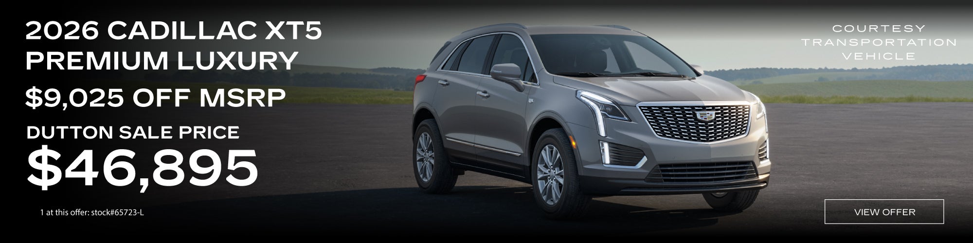 2026 XT5 $8,025 Off MSRP