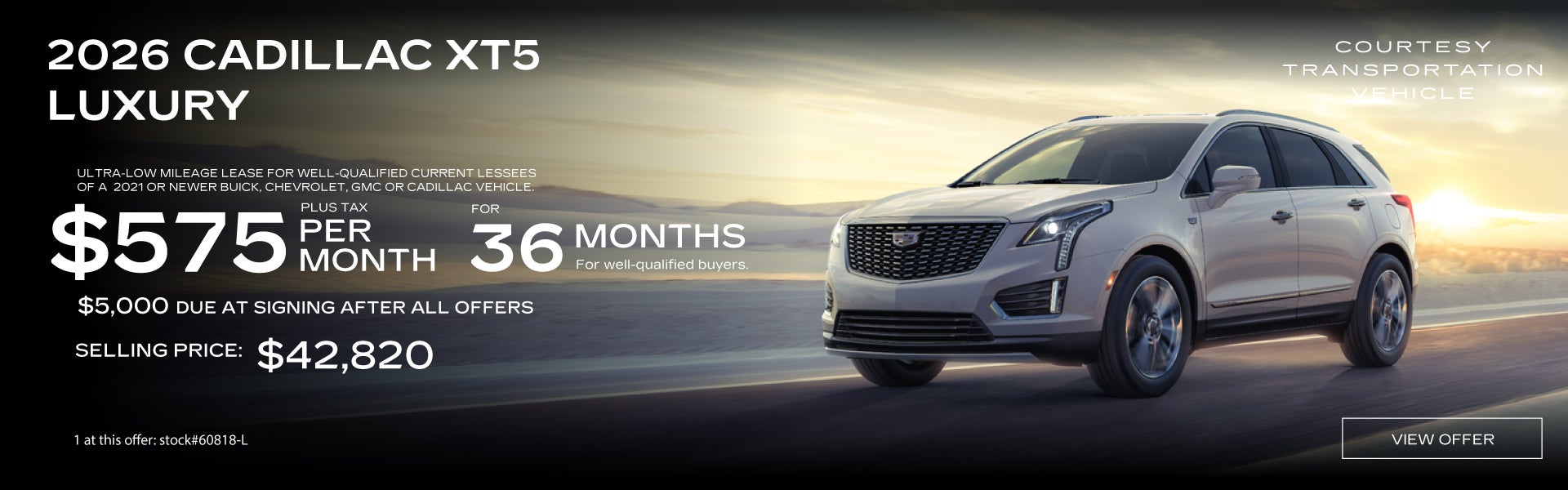 2026 Cadillac XT5