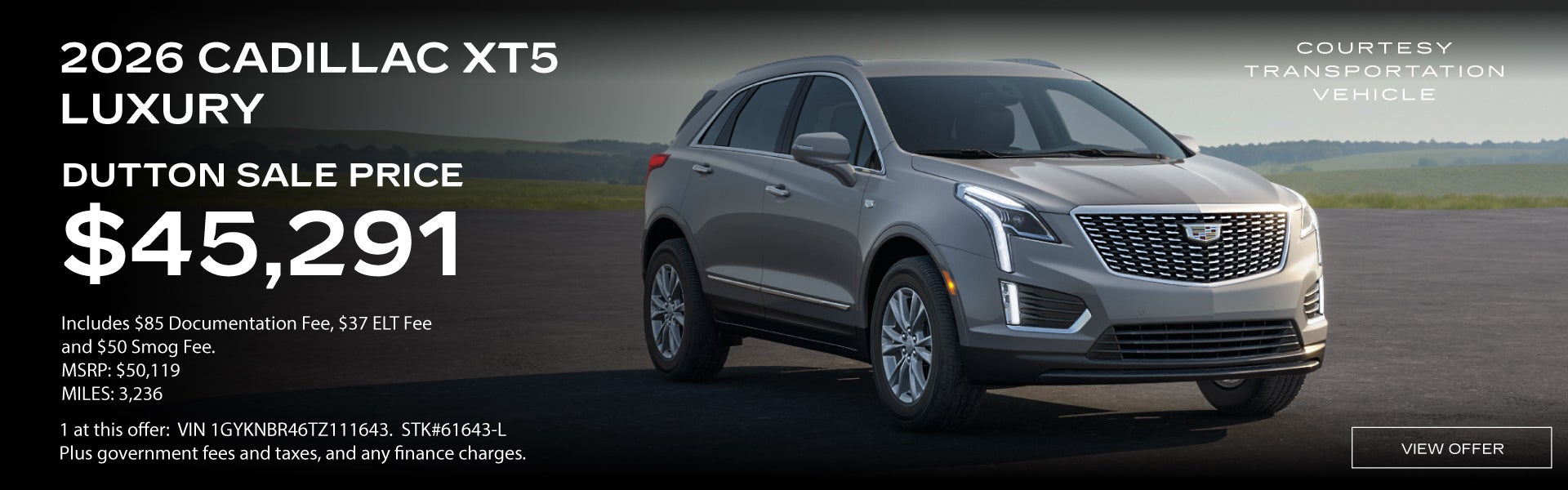 2026 Cadillac XT5